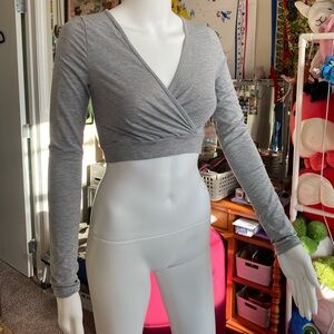 Grey SHEIN crop top size small